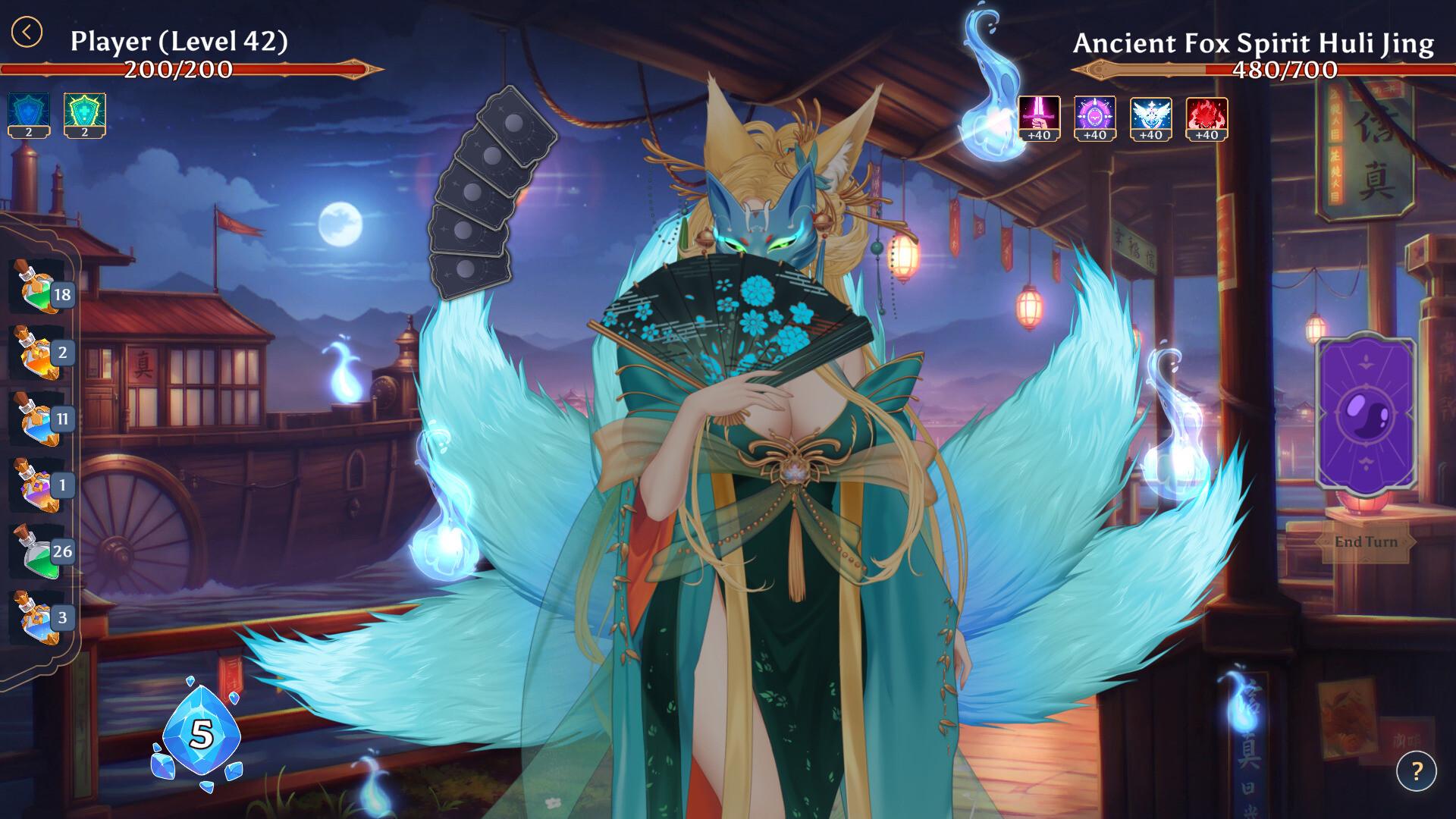 Screen Shot image 3 AURA: Hentai Cards - Revenge Of The Fox Spirit DLC بي سي ستيم كود رقمي