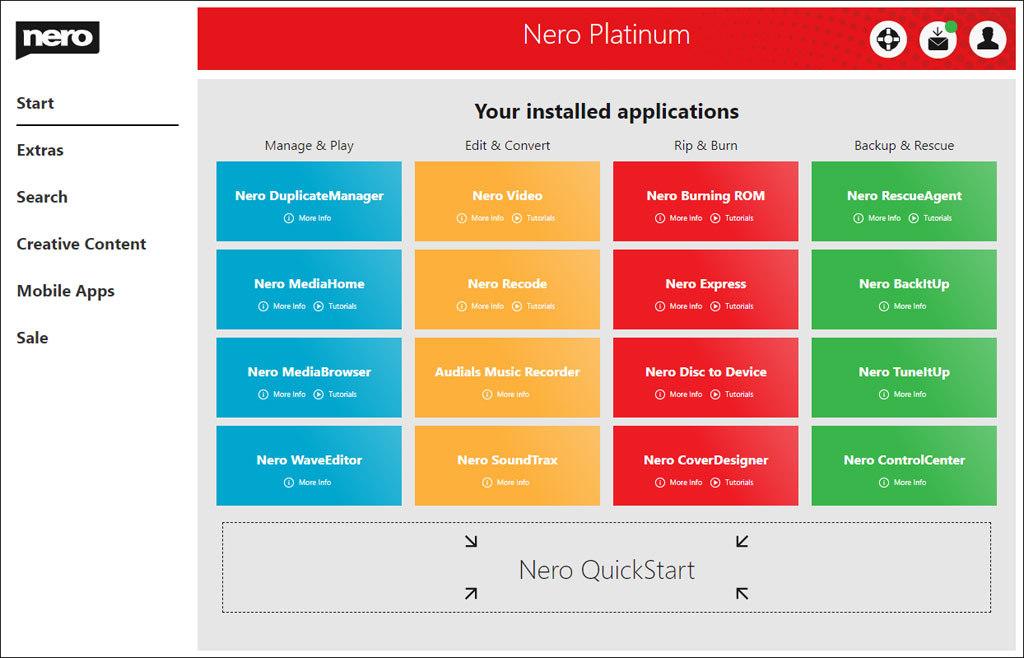 Screen Shot image 2 Nero Platinum 365 مفتاح (1 سنه / 1 بي سي)