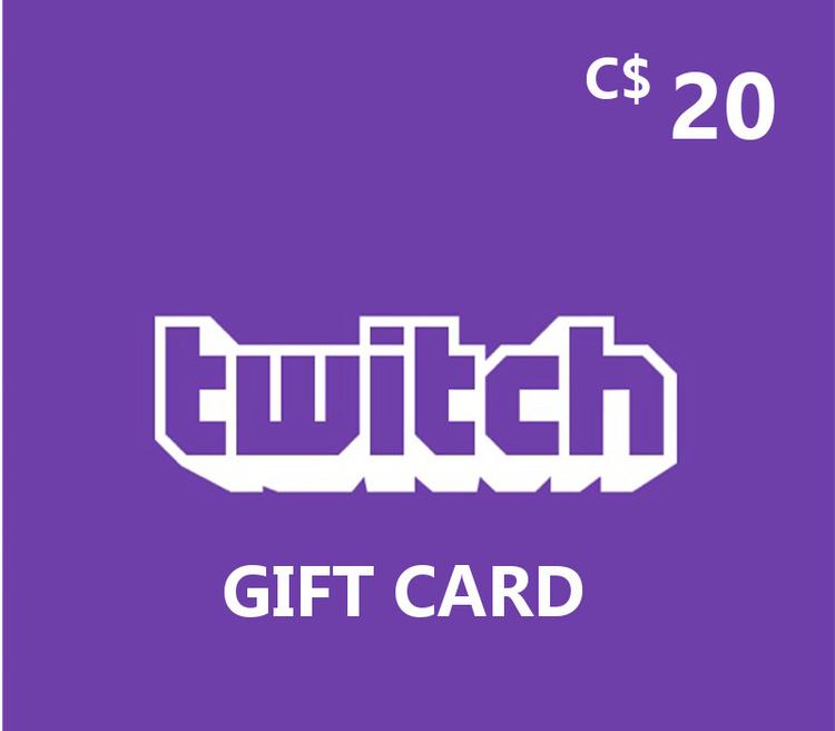 Twitch CAD 20 هدية بطاقة كندا