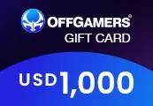OffGamers USD 1000 هدية بطاقة