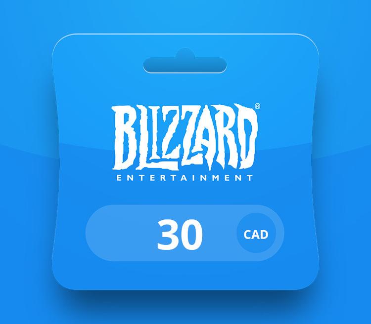 Blizzard CAD 30 Battle.net Gift Card CA