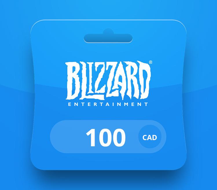 Blizzard CAD 100 Battle.net Gift Card CA