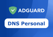 AdGuard DNS Personal مفتاح (1 سنه / 20 اجهزة)