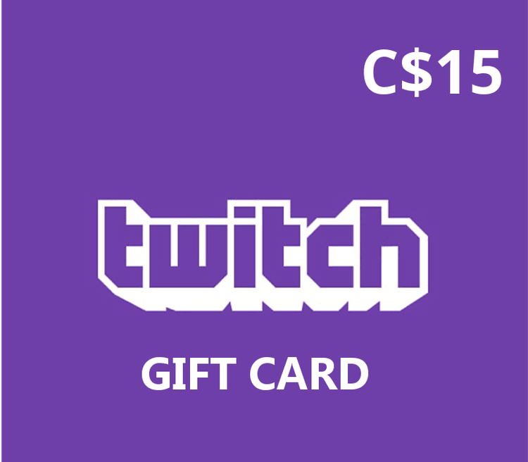 Twitch CAD 15 هدية بطاقة كندا