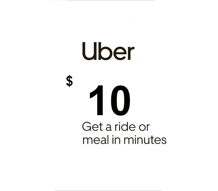 Uber USD 10 هدية بطاقة امريكي