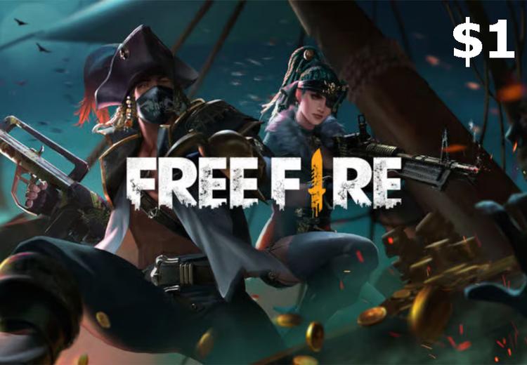 Garena Free Fire USD 1 هدية بطاقة امريكي