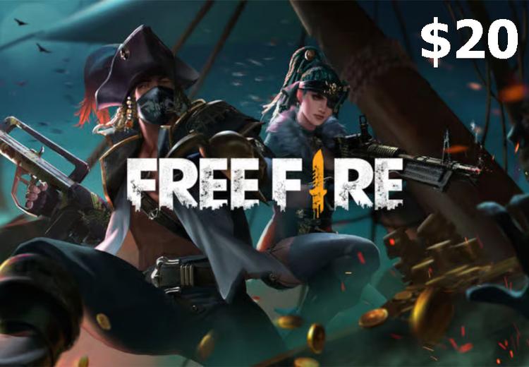 Garena Free Fire USD 20 هدية بطاقة امريكي