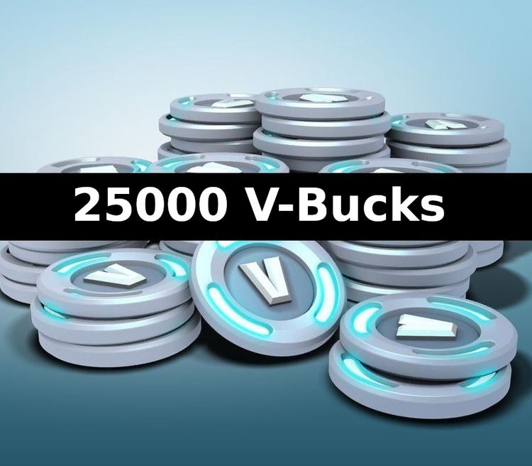 Fortnite - 25000 V-Bucks ايبك قيمز حساب