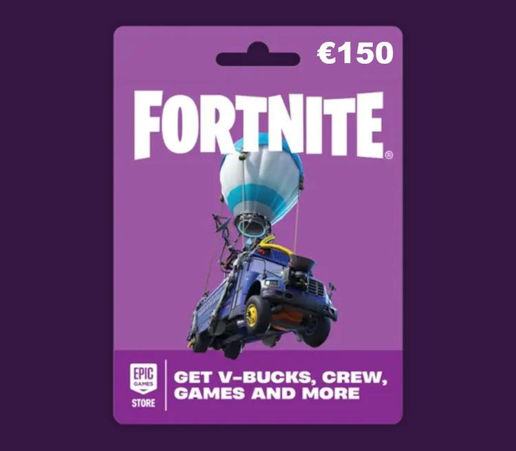 Fortnite EUR 150 PC Epic Games Gift Card IE