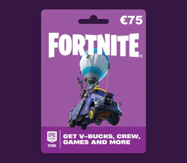 Fortnite EUR 75 PC Epic Games Gift Card IE