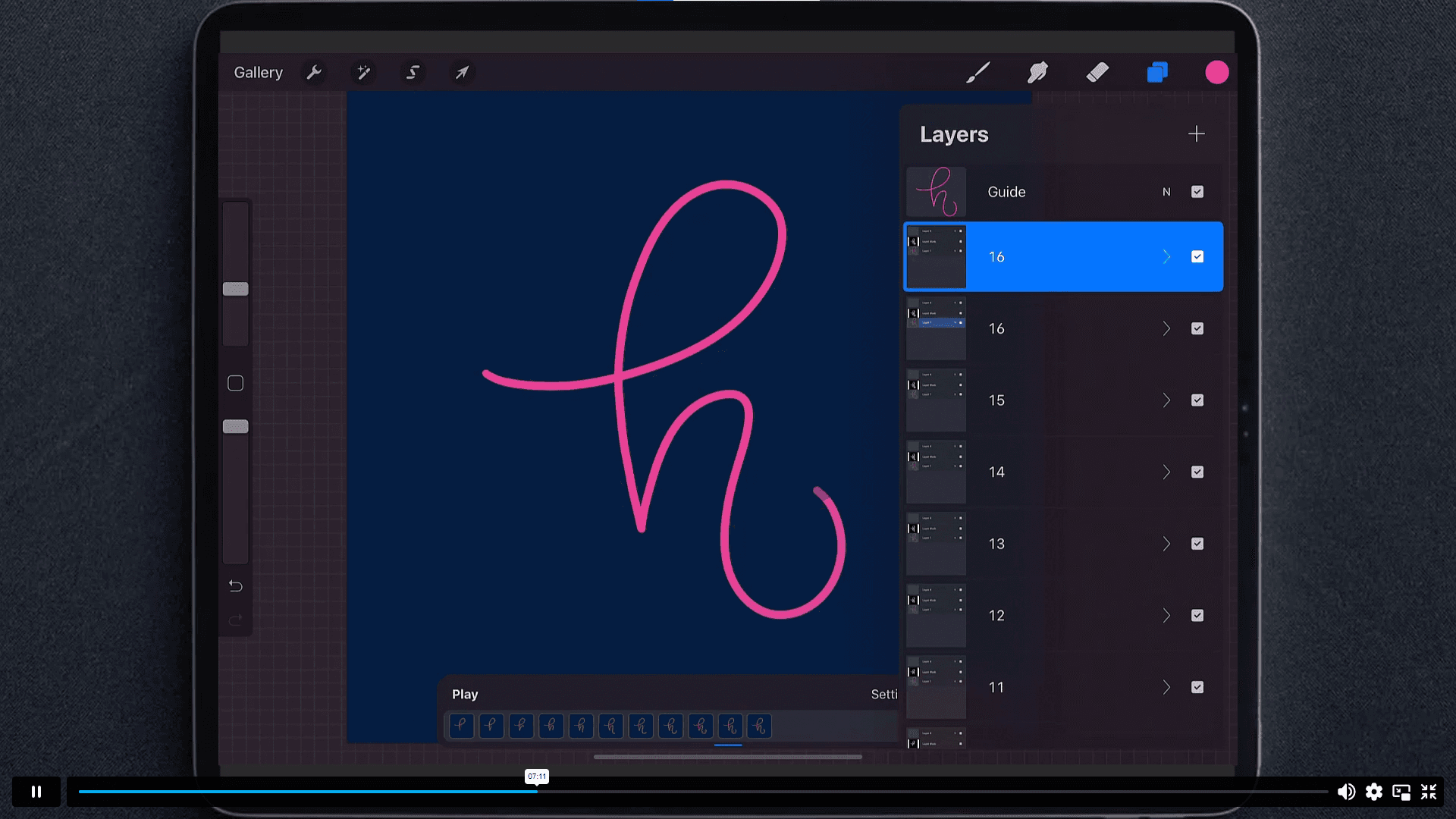 Screen Shot image 3 Animated Lettering In Procreate Alpha Academy كود