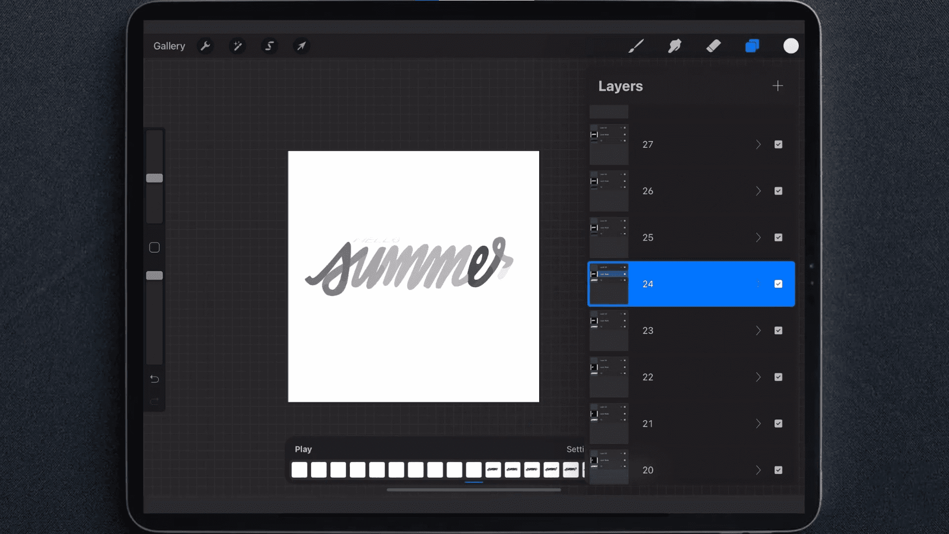 Screen Shot image 2 Animated Lettering In Procreate Alpha Academy كود