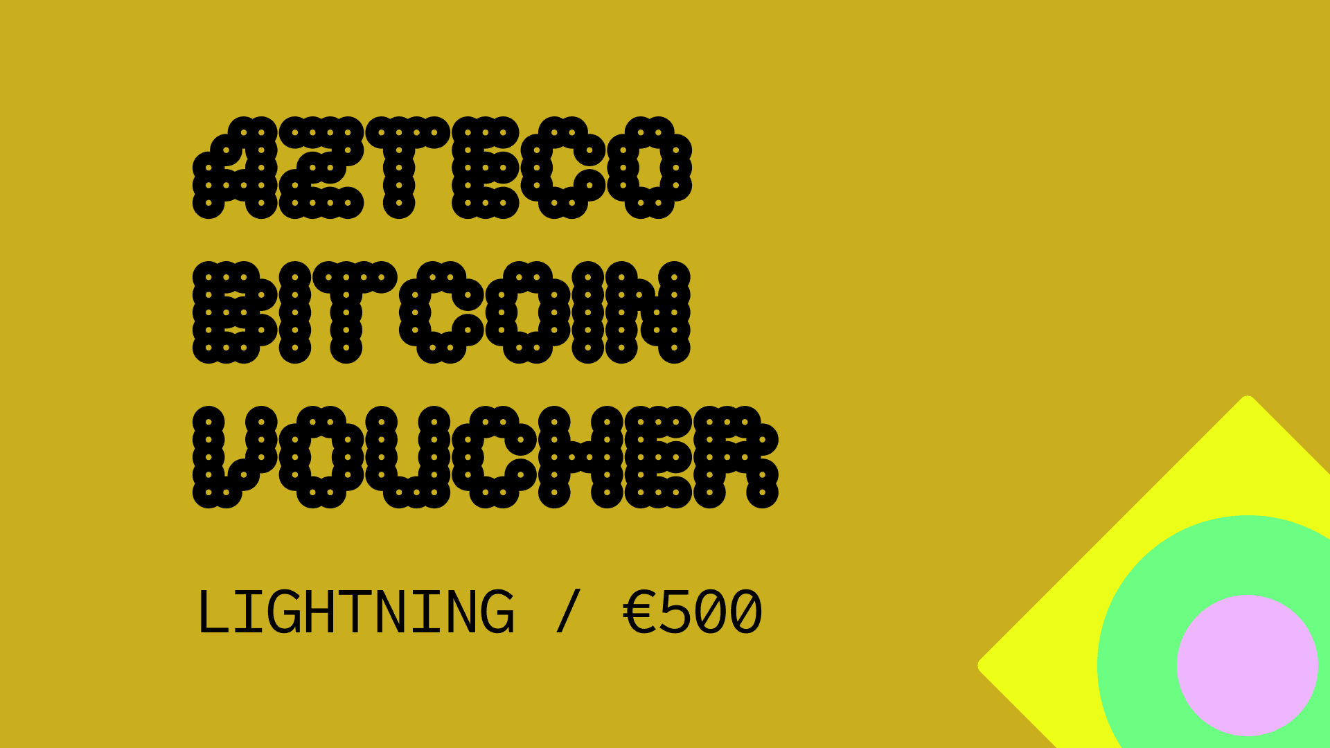 Azteco Bitcoin Lighting €500 Voucher