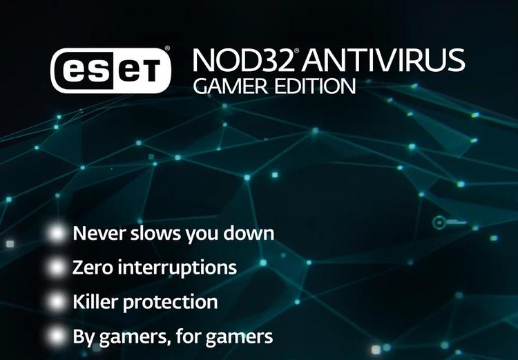 ESET NOD32 Antivirus Gamer اصدار 2024 مفتاح (1 سنه / 1 بي سي)