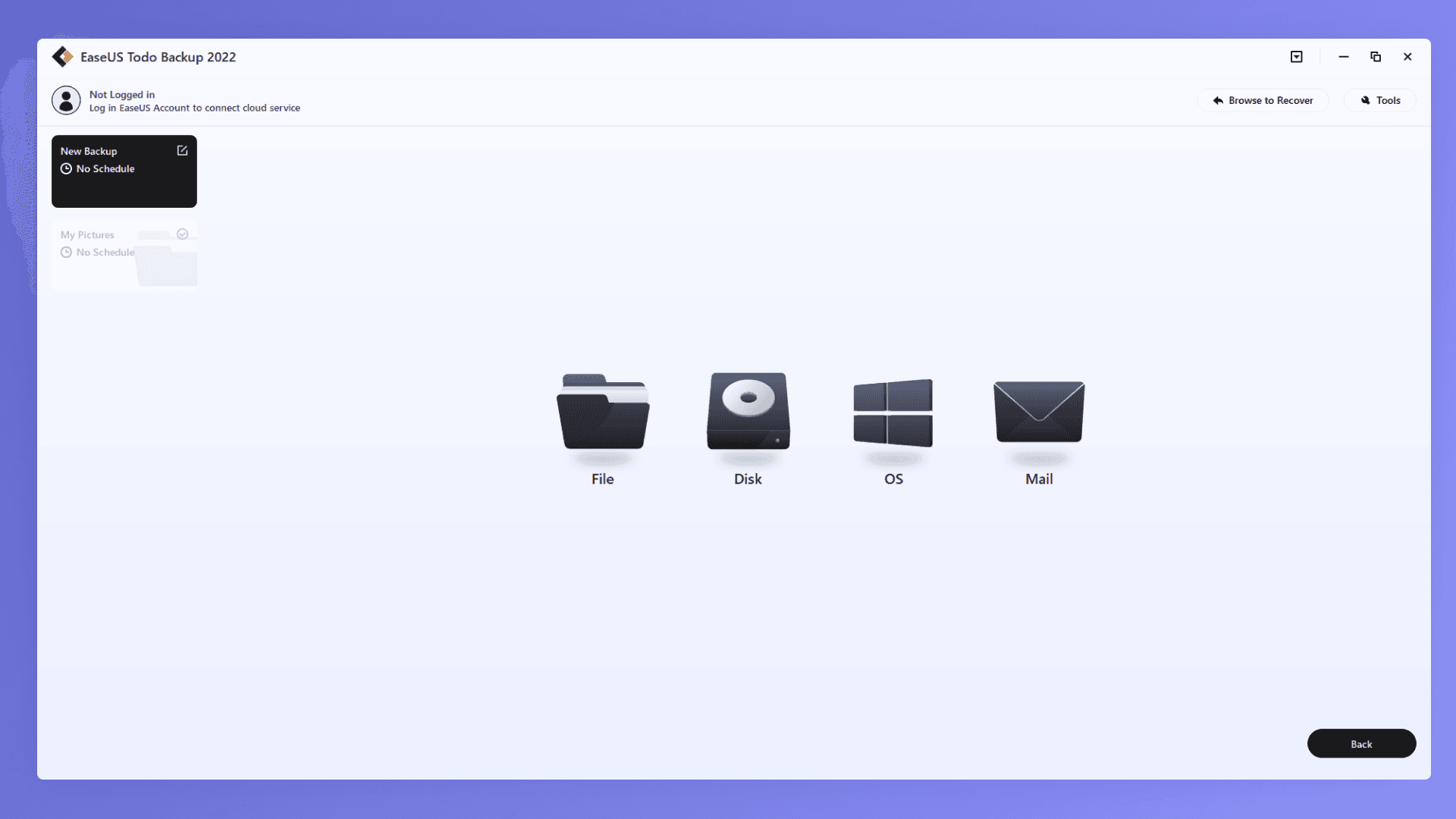 Screen Shot image 1 EaseUS Todo Backup Home اصدار 2023 مفتاح (1 سنه / 1 جهاز)