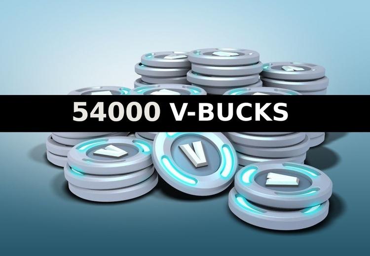 Fortnite - 54000 V-Bucks ايبك قيمز حساب