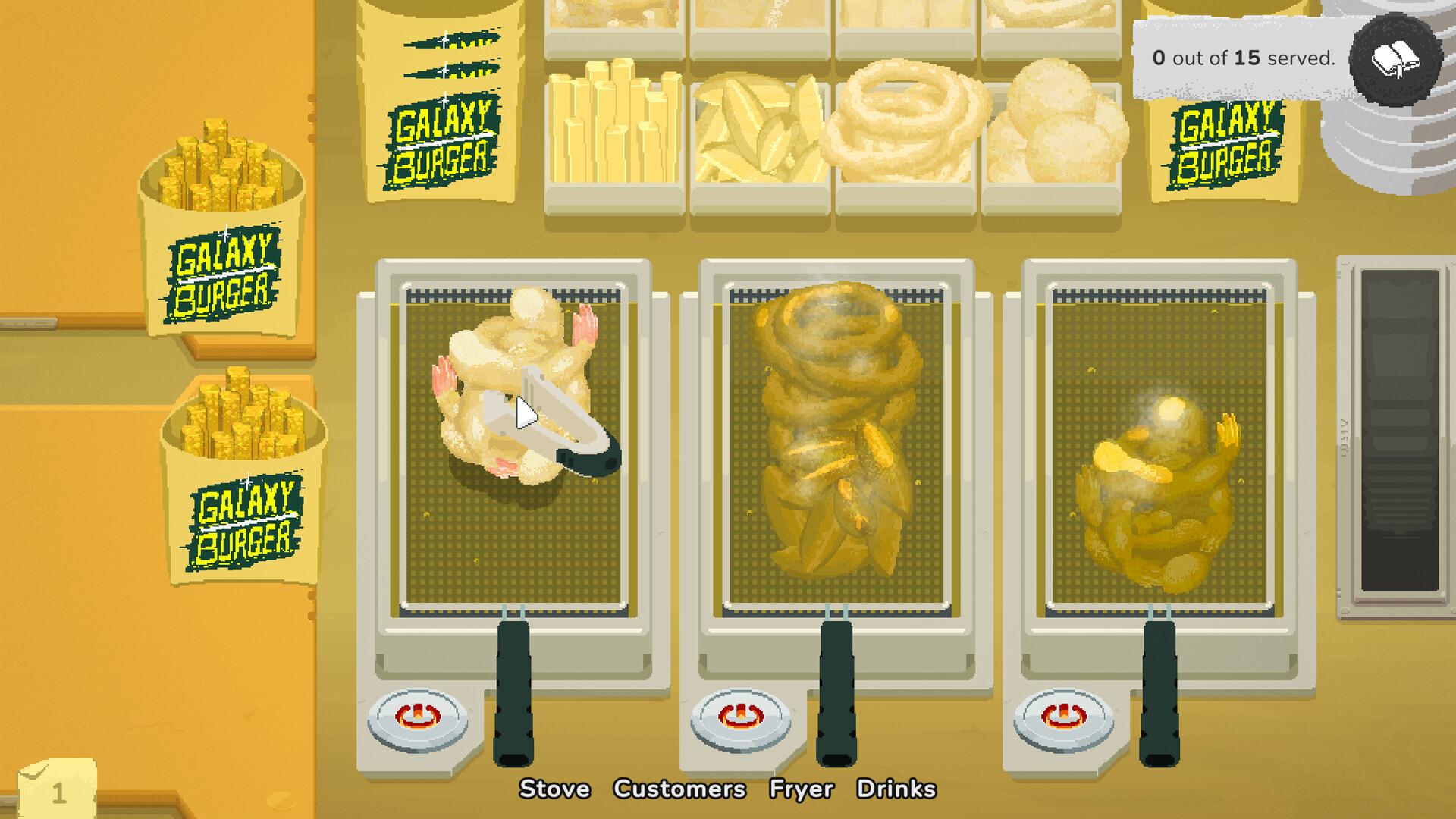 Screen Shot image 1 Galaxy Burger بي سي ستيم حساب