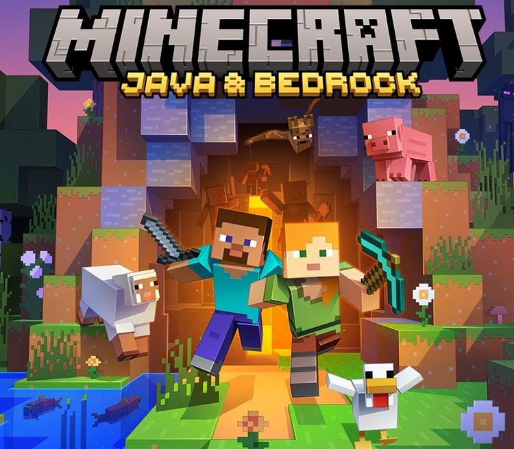 Minecraft: Java & Bedrock اصدار امريكي بي سي ويندوز كود رقمي