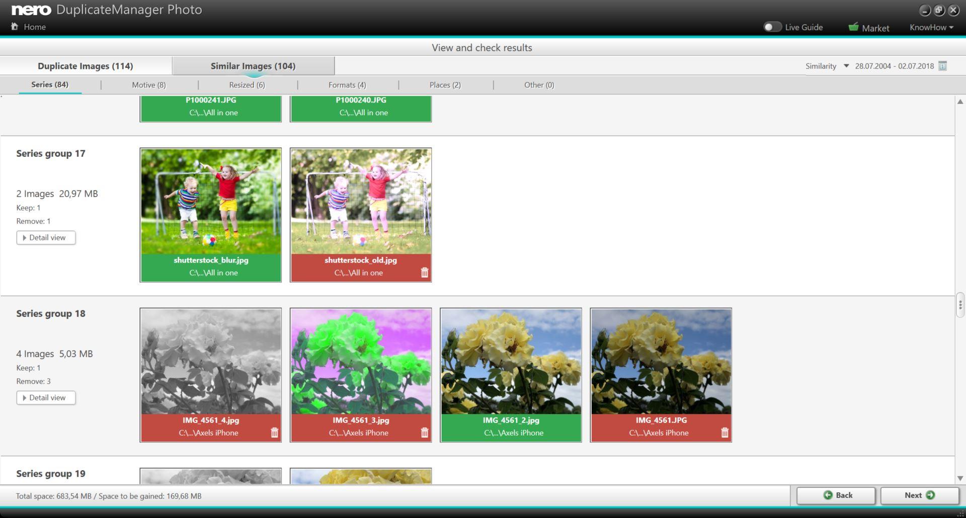Screen Shot image 3 Nero DuplicateManager Photo 2022 كود رقمي (مدى الحياة / 1 بي سي)