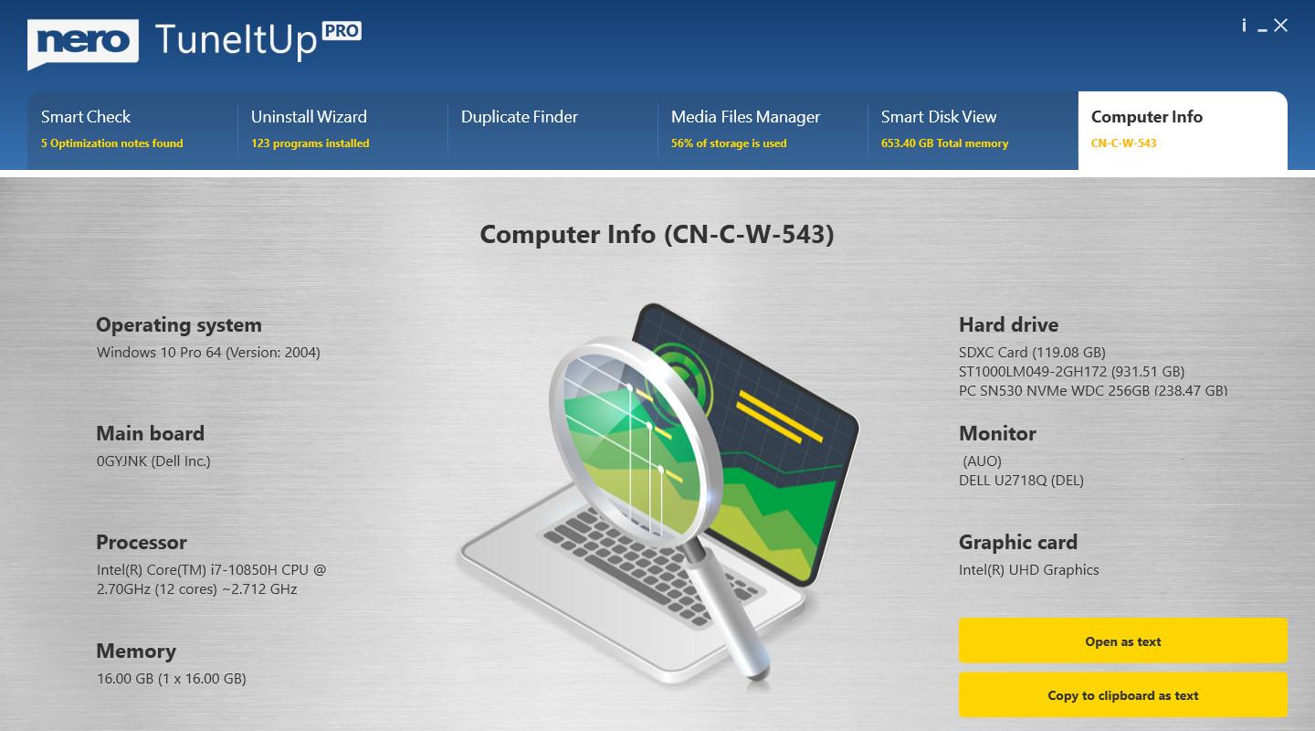 Screen Shot image 5 Nero TuneItUp PRO مفتاح (1 سنه / 1 بي سي)