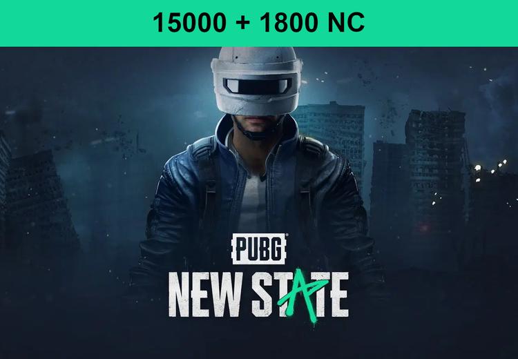 PUBG: NEW STATE - 15000 + 1800 NC كود رقمي