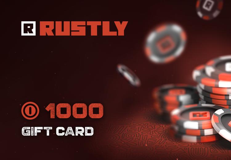 Rustly 1000 Coin هدية بطاقة
