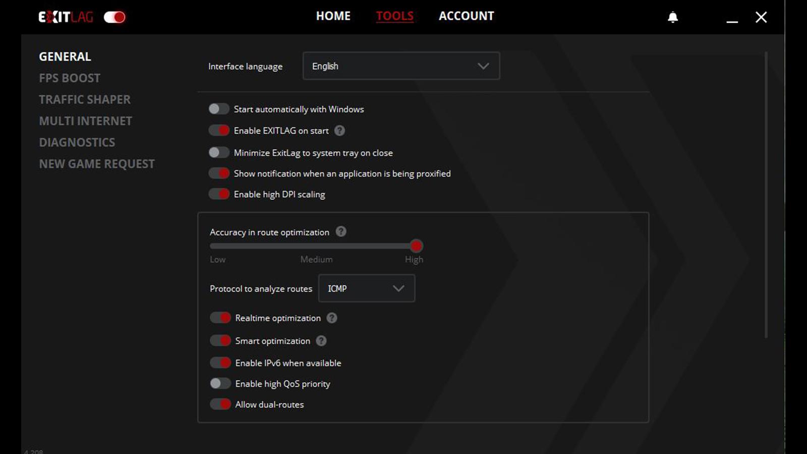 Screen Shot image 3 ExitLag Annual اشتراك Plan