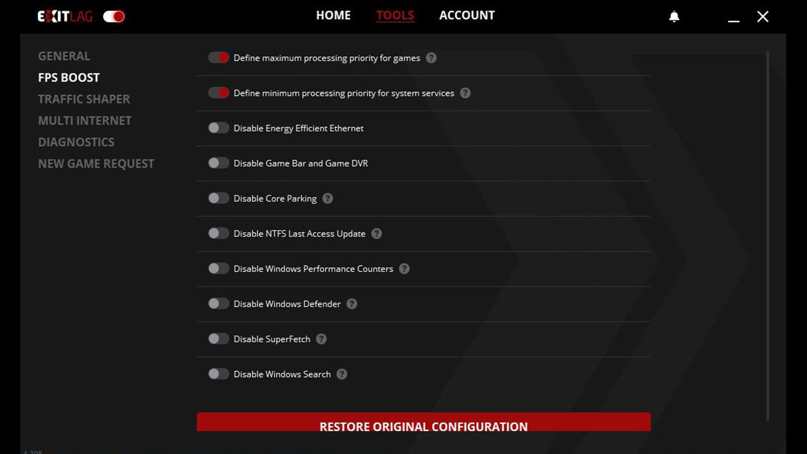 Screen Shot image 4 ExitLag Annual اشتراك Plan