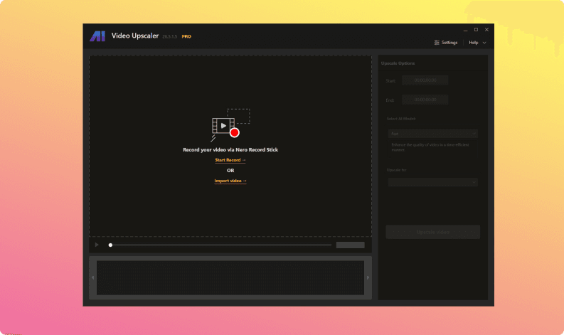 Screen Shot image 0 Nero AI Video Upscaler Pro 365 كود رقمي (1 سنه / 1 بي سي)