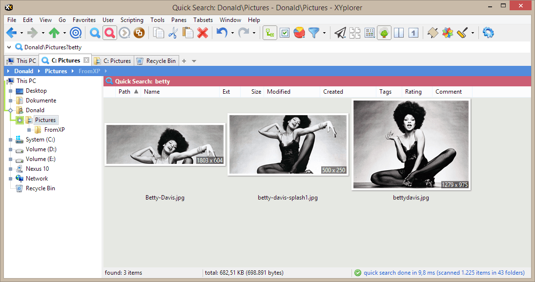 Screen Shot image 1 Xyplorer - File Manager For ويندوز كود رقمي (مدى الحياة / 1 User)