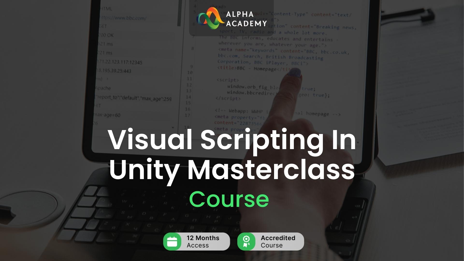 Screen Shot image 0 Visual Scripting In Unity Masterclass Alpha Academy كود