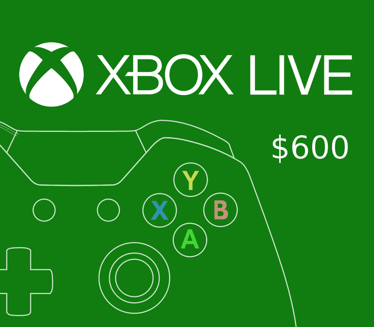 XBOX Live $600 Prepaid Card MX