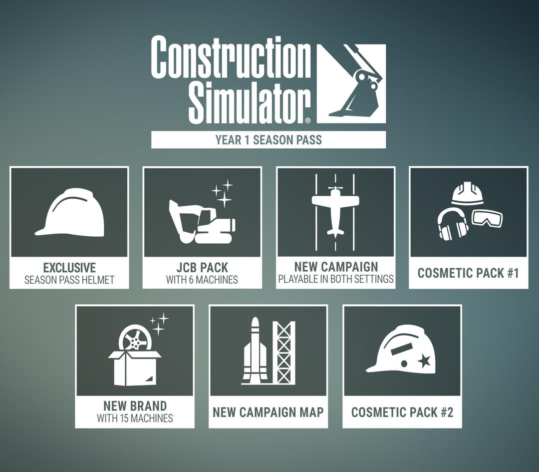 Construction Simulator - Year 1 Season Pass DLC اوروبي بي سي ستيم كود رقمي