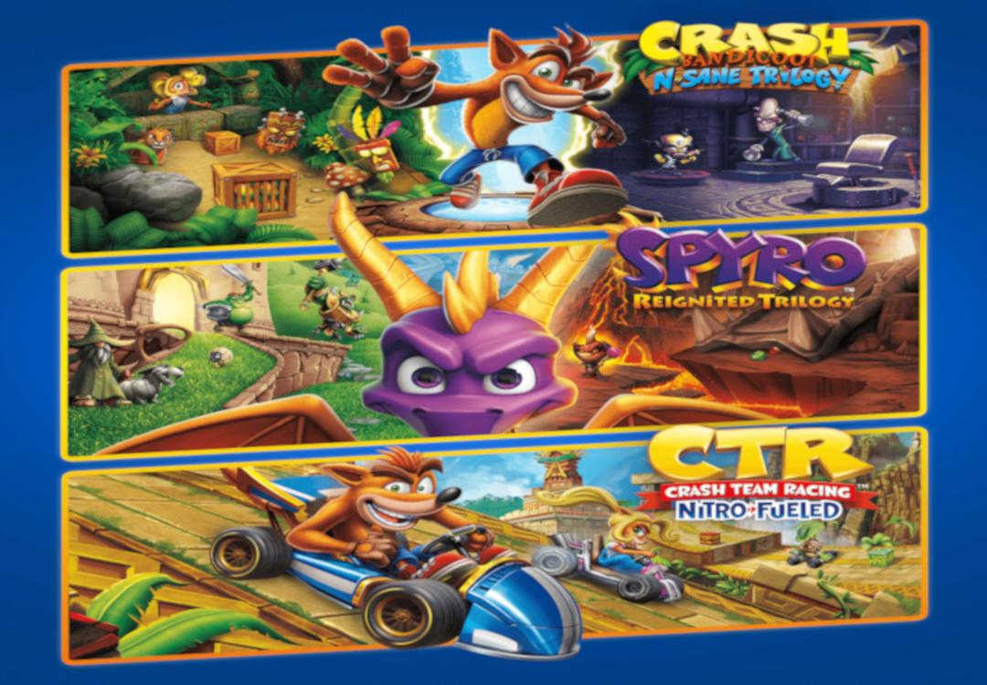 Crash + Spyro Triple Play حزمة ارجنتيني اكسبوكس 1 / إكس بوكس سيريس X|S كود رقمي