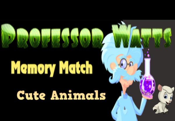 Professor Watts Memory Match Cute Animals بي سي ستيم كود رقمي
