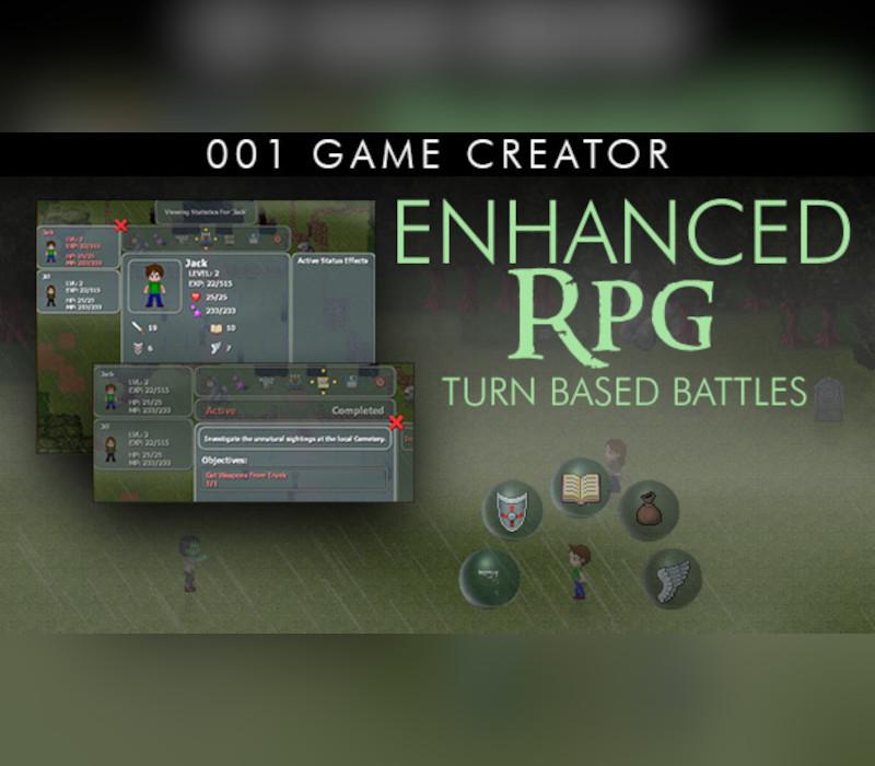 001 Game Creator - Enhanced RPG (Turn-Based Battles) DLC ستيم كود رقمي