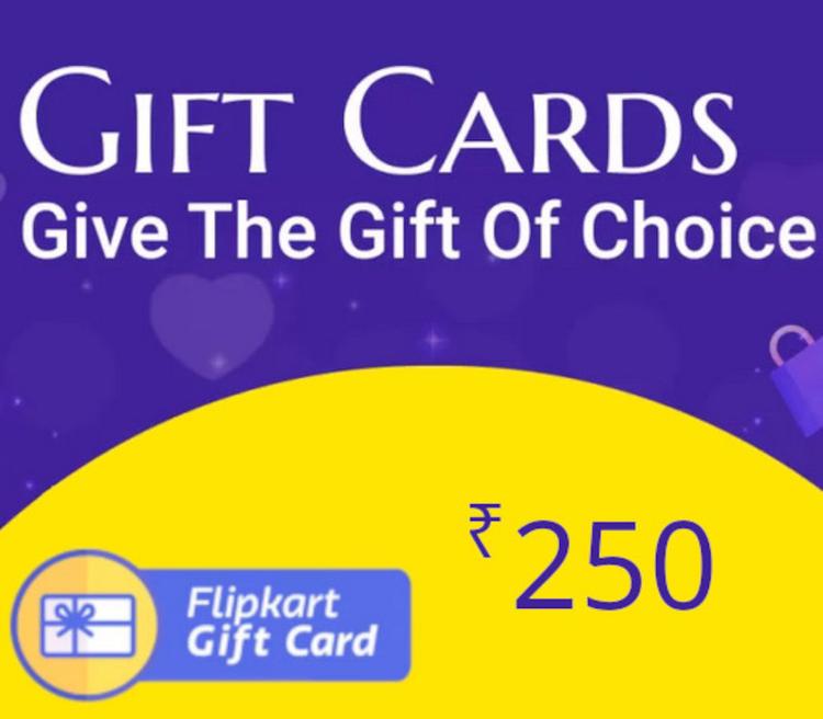 Flipkart INR 250 Gift Card IN