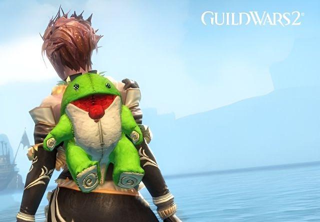 Guild Wars 2 - Green Plush Quaggan Backpack Cover DLC Arena.Net كود رقمي