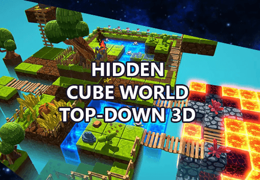 Hidden Cube World Top-Down 3D ستيم كود رقمي