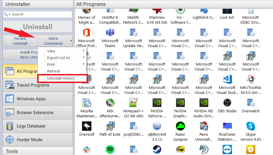 Screen Shot image 1 Revo Uninstaller Pro 5 كود رقمي (1 سنه / 1 بي سي)
