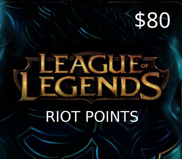 League of Legends USD 80 Prepaid RP Card LATAM