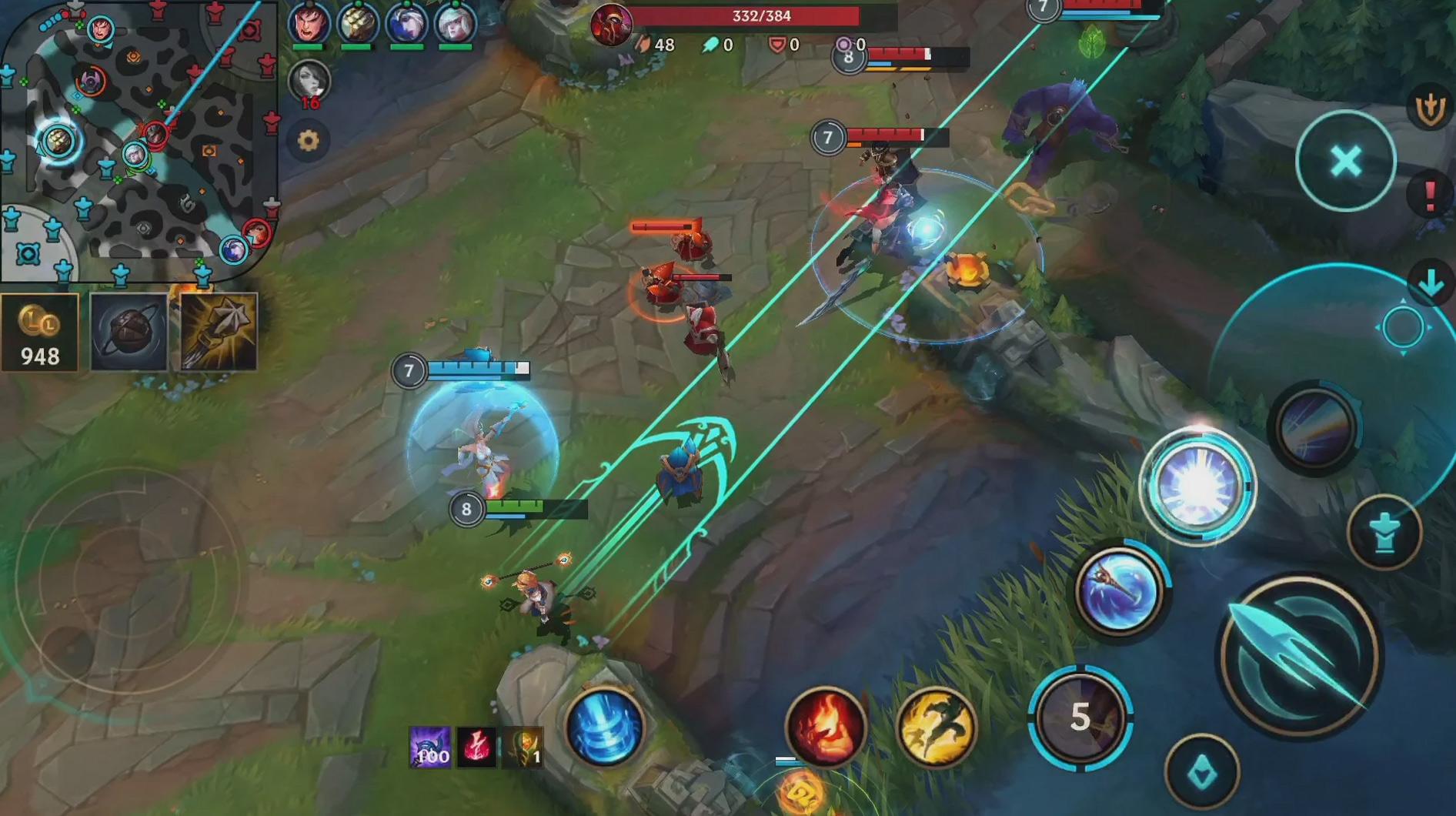 Screen Shot image 0 League Of Legends Wild Rift Level 10+ أمريكا الشمالية Region Ranked Ready Game حساب