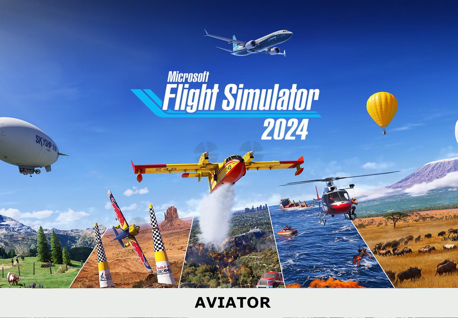 Microsoft Flight Simulator 2024 Aviator اصدار امريكي إكس بوكس سيريس X|S / بي سي كود رقمي