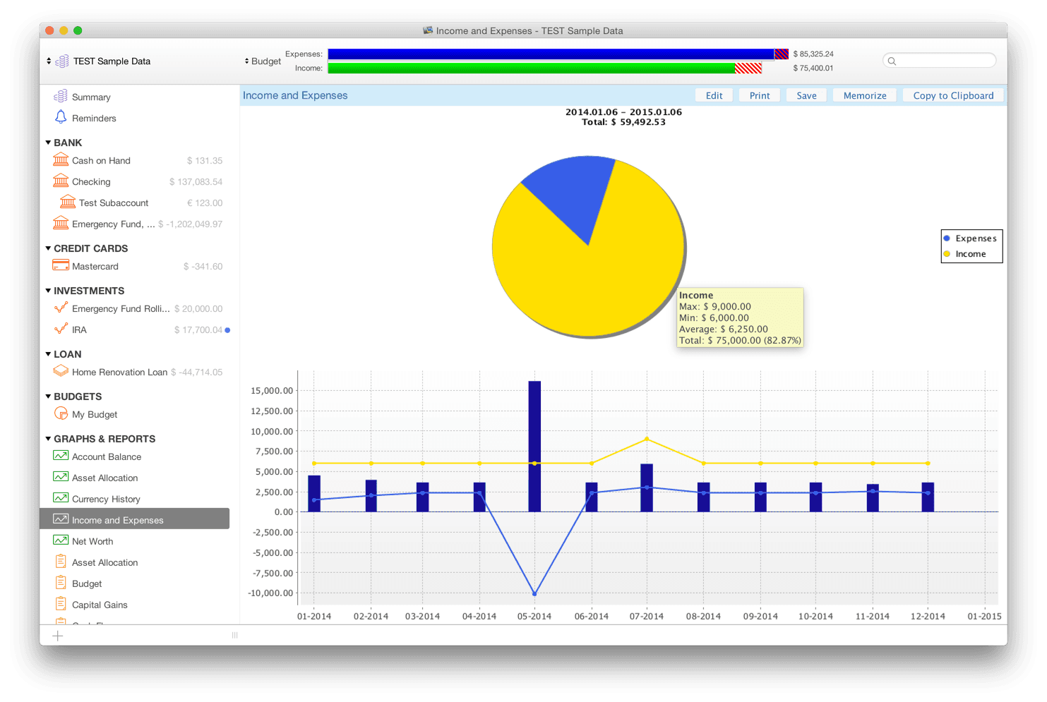 Screen Shot image 3 Moneydance Personal Finance For ويندوز كود رقمي