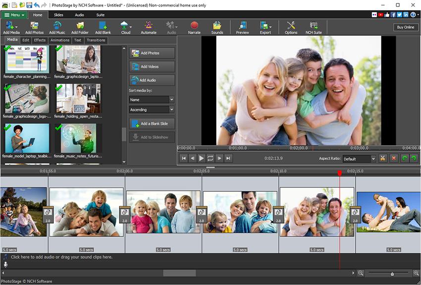 Screen Shot image 0 NCH: PhotoStage Slideshow مفتاح (مدى الحياة / 1 بي سي)