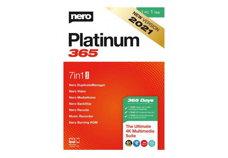 Nero Platinum 365 اوروبي مفتاح (1 سنه / 1 بي سي)