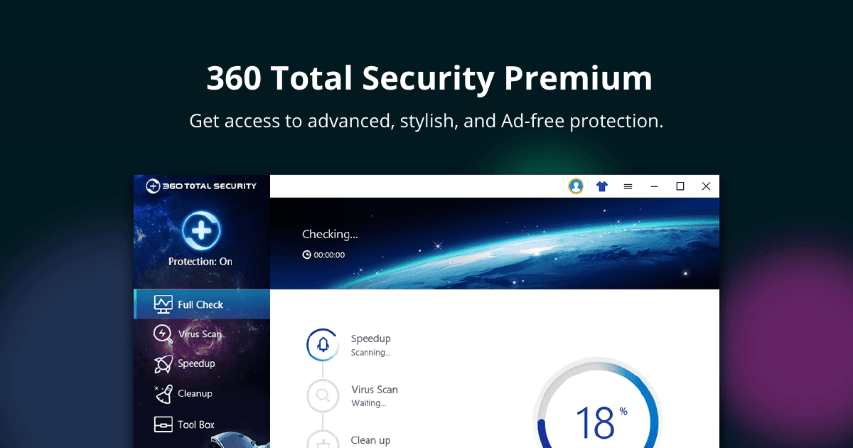 Screen Shot image 0 360 Total Security بريميوم مفتاح (3 سنوات / 5 اجهزة كمبيوتر مكتبي)