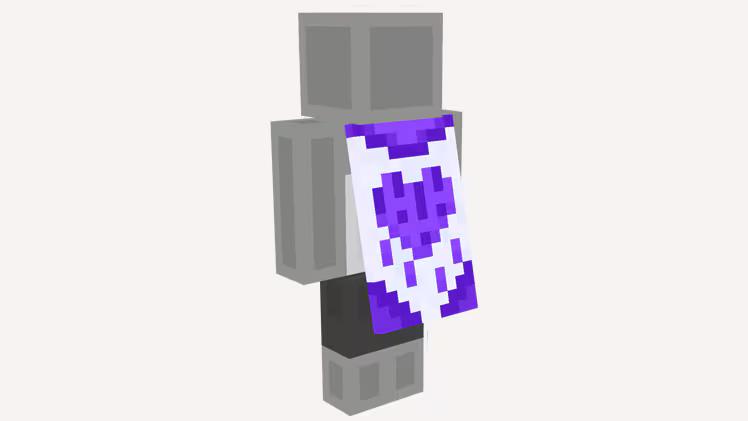 Screen Shot image 0 Minecraft Java & Bedrock اصدار - Purple Heart Cape DLC اكسبوكس 1 / إكس بوكس سيريس X|S / بي سي كود رقمي
