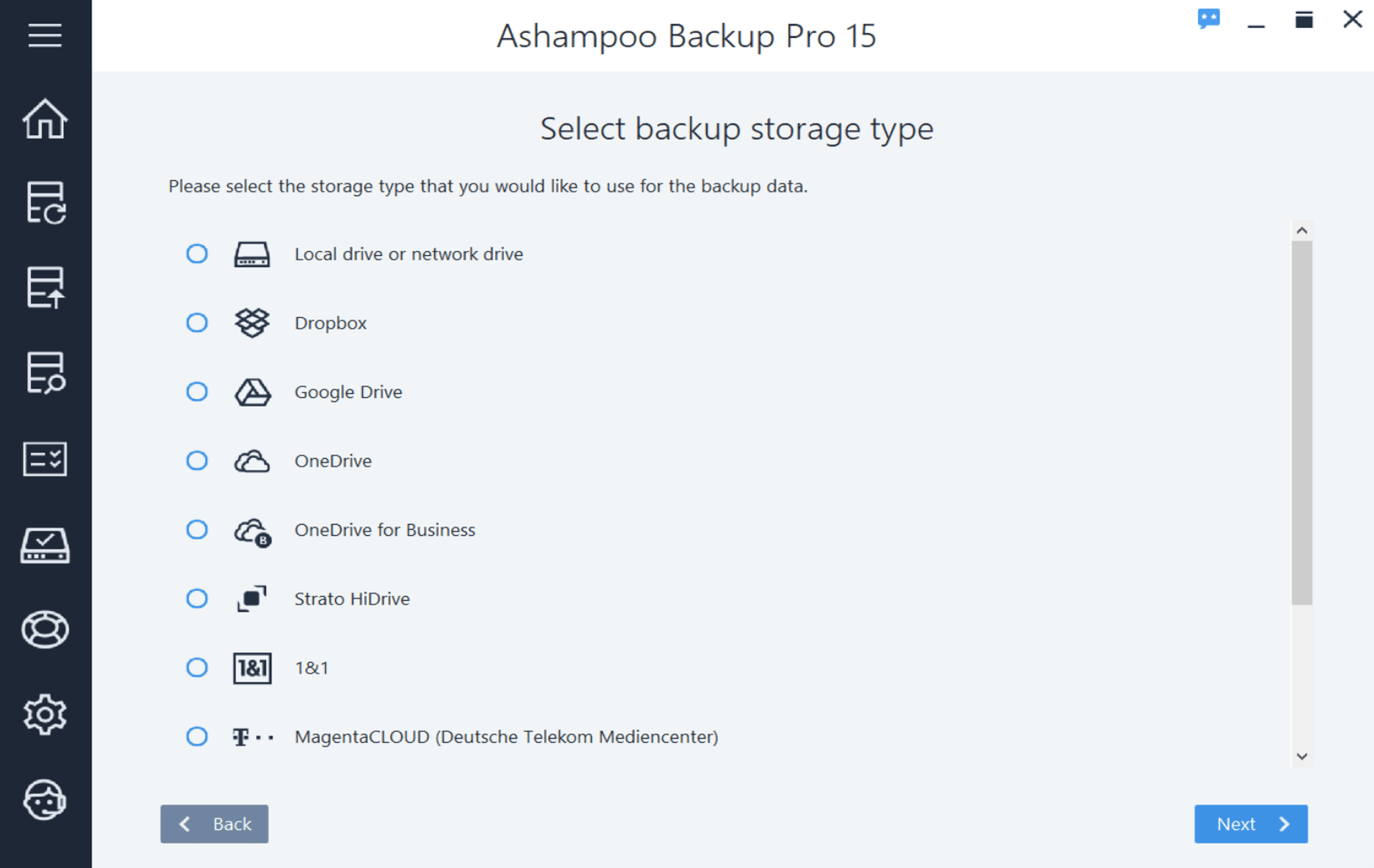 Screen Shot image 2 Ashampoo Backup Pro 15 Activation مفتاح
