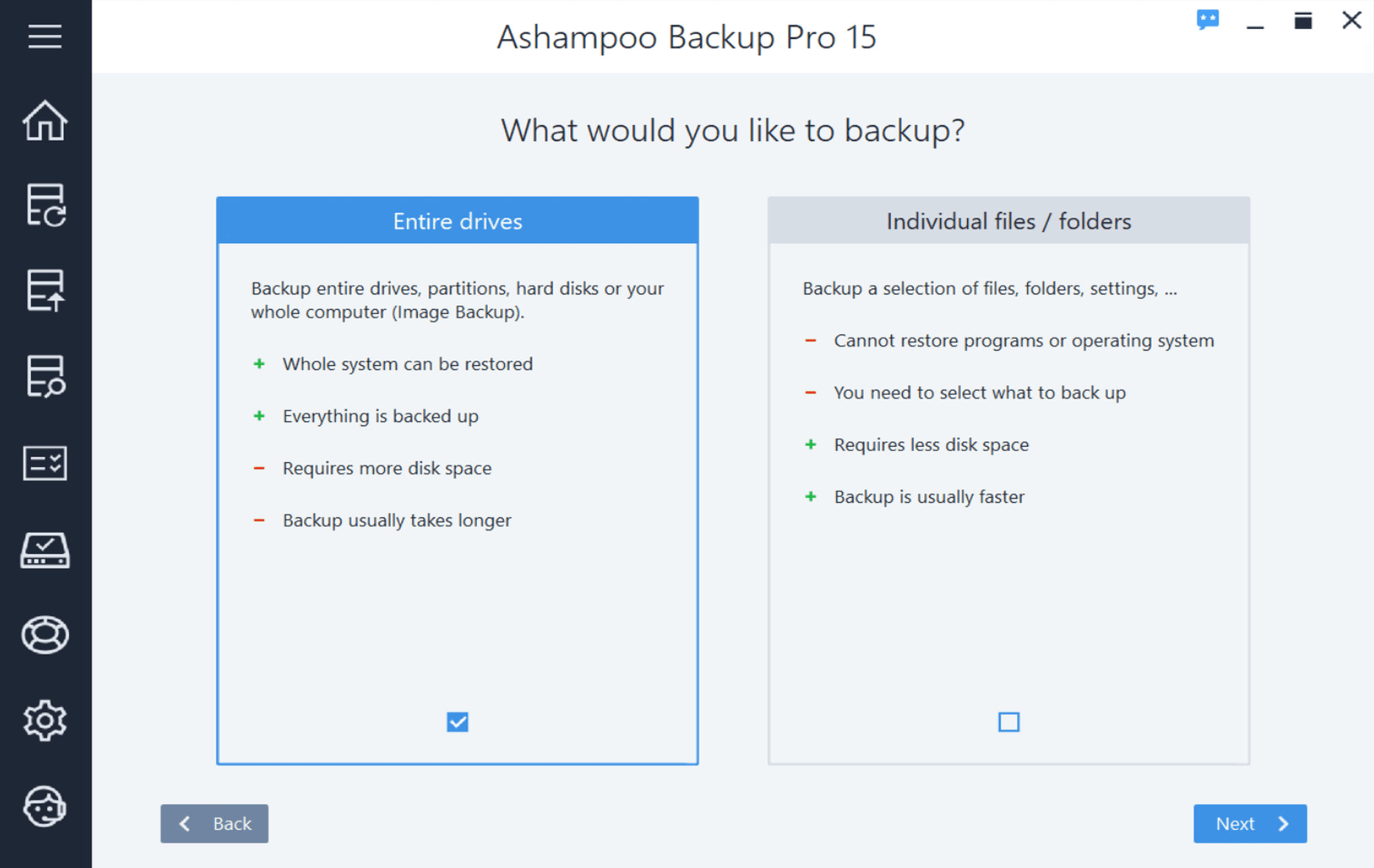 Screen Shot image 4 Ashampoo Backup Pro 15 Activation مفتاح
